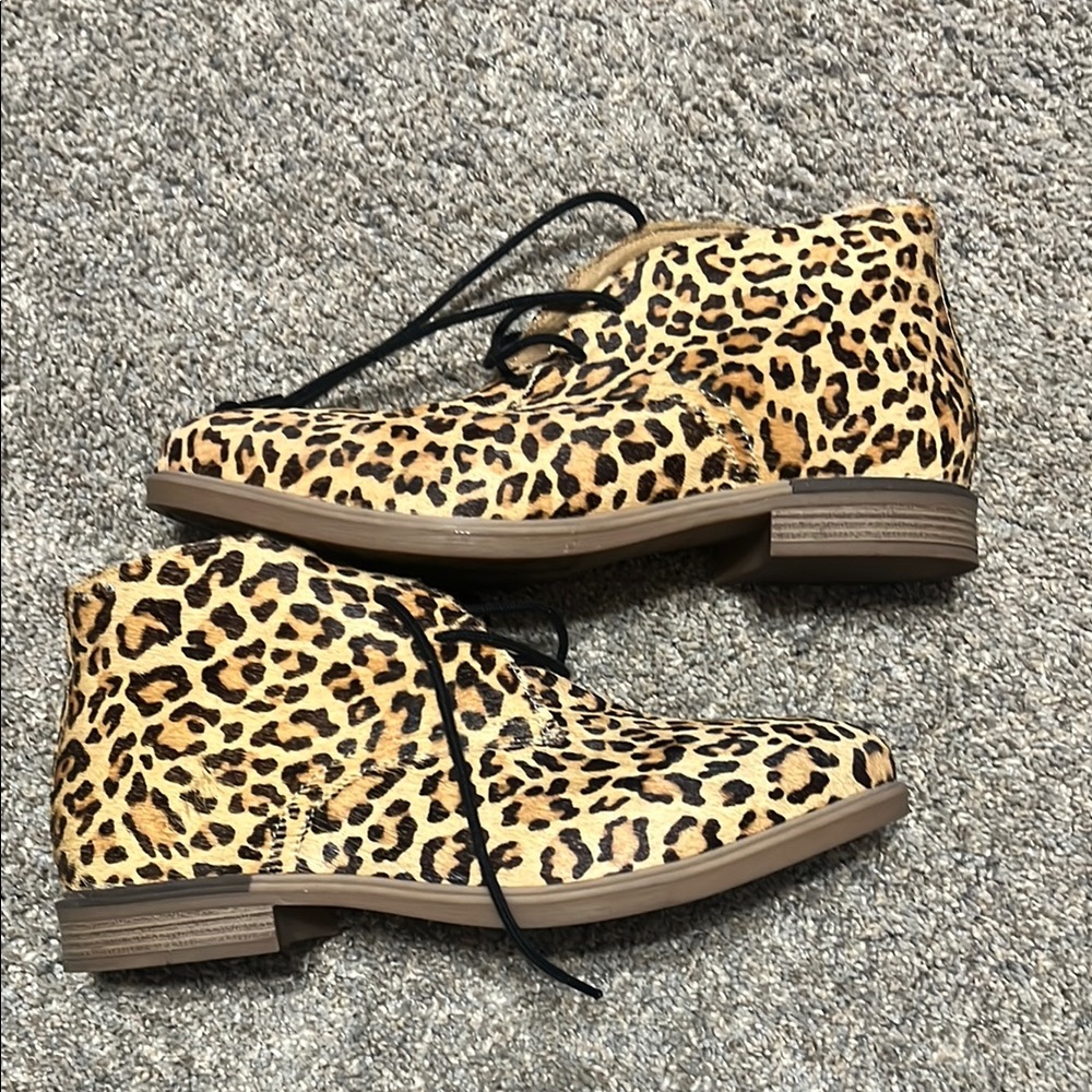 Leopard Print Women's Ankle Boots